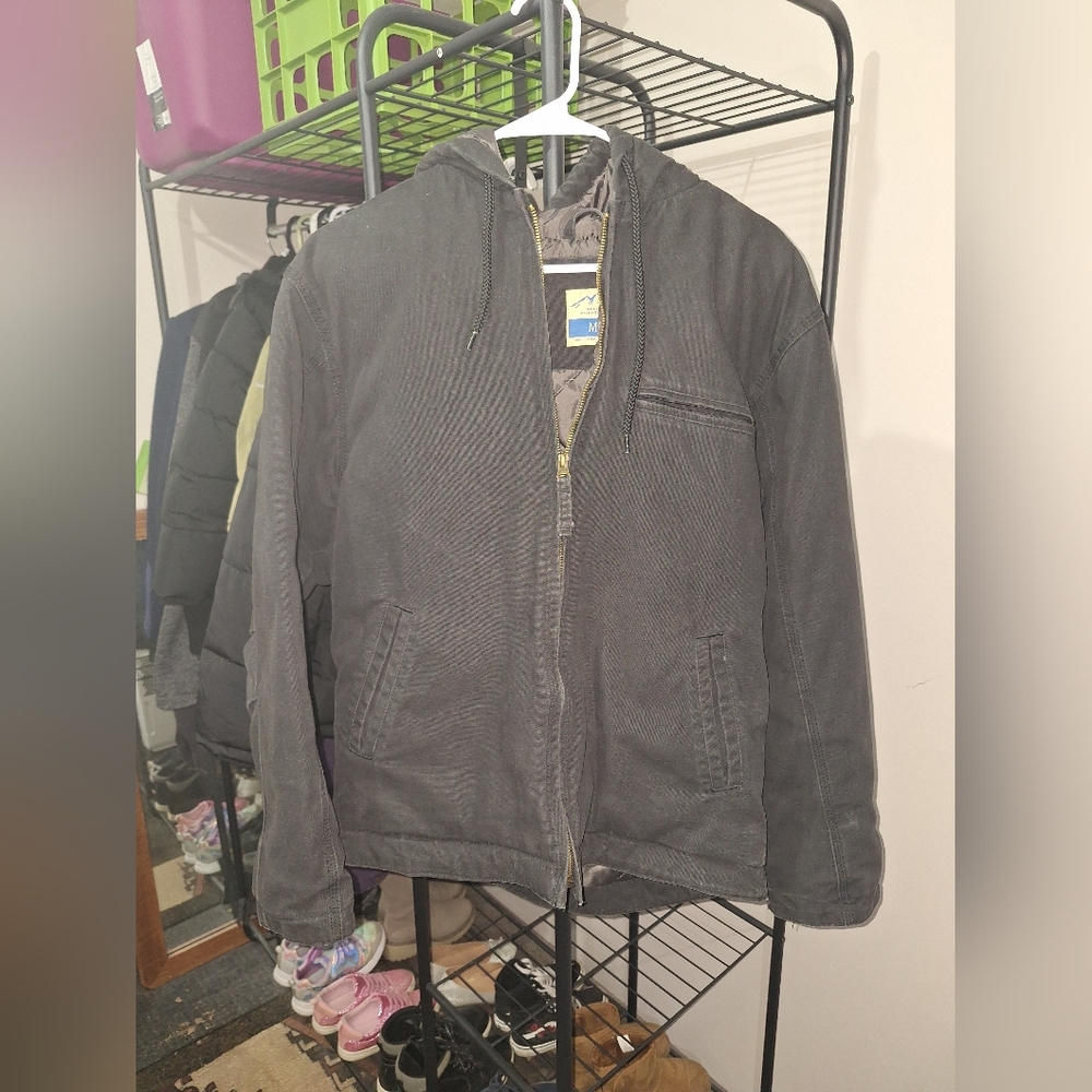 Black Canvas Coat